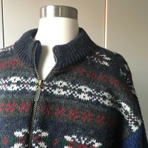 MEN’S (or Women’s!) LL BEAN wool pull over jacket